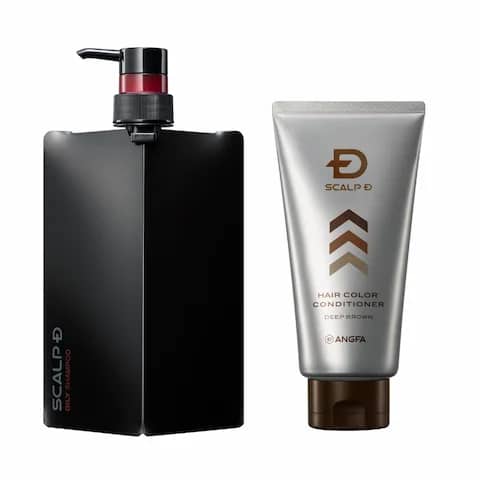 スカルプD　薬用スカルプシャンプー　オイリー ［脂性肌用］＆スカルプD　ヘアカラーコンディショナー（ディープブラウン）