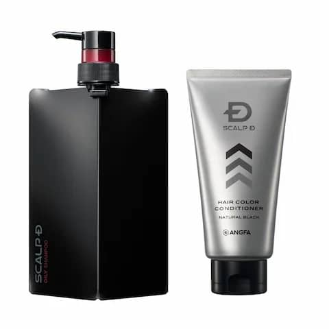 スカルプD　薬用スカルプシャンプー　オイリー ［脂性肌用］＆スカルプD　ヘアカラーコンディショナー（ナチュラルブラック）