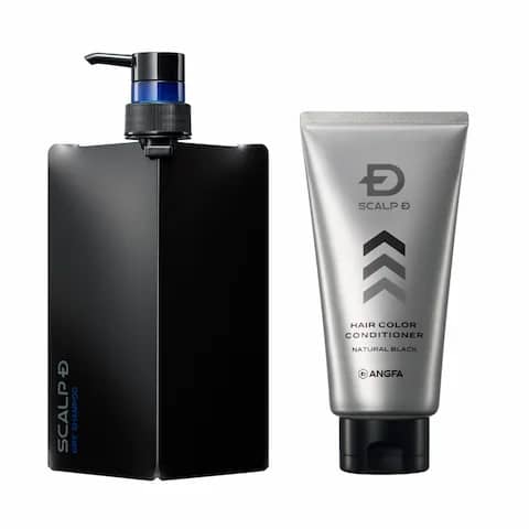 スカルプD　薬用スカルプシャンプー　ドライ ［乾燥肌用］＆スカルプD　ヘアカラーコンディショナー（ナチュラルブラック）