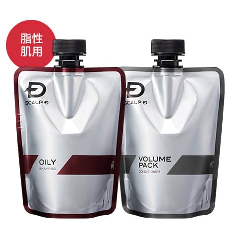 スカルプＤ 薬用スカルプシャンプー&薬用スカルプボリュームパックコンディショナー オイリーセット [脂性肌用]　つけかえ用