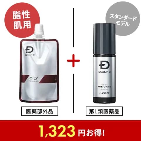 【ミニシャンプー付】スカルプＤ　メディカルミノキ５＆スカルプＤ　薬用スカルプシャンプー　オイリー ［脂性肌用］ミニシャンプーセット