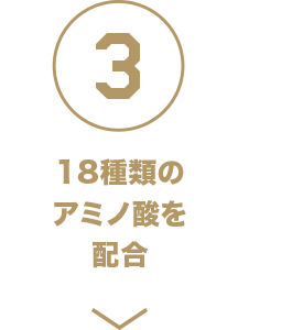 18種類のアミノ酸を配合