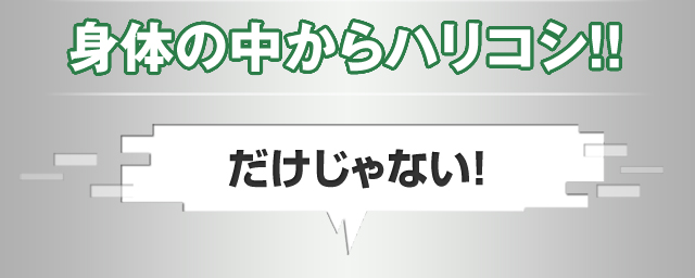 身体の中から身体の中からハリコシ！！だけじゃない