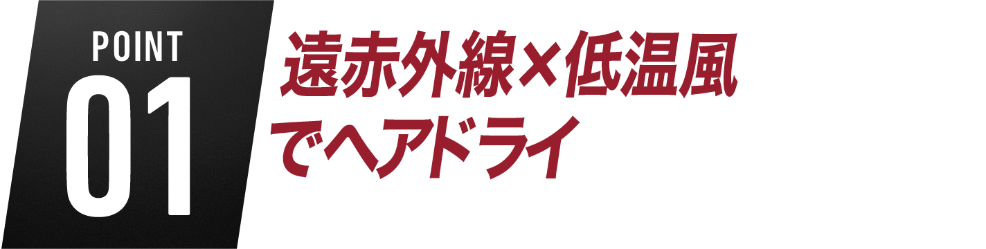 POINR01 遠赤外線×低温風でヘアドライ